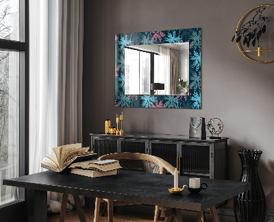 Oglinda perete decorativa Tablă de lemn texturată