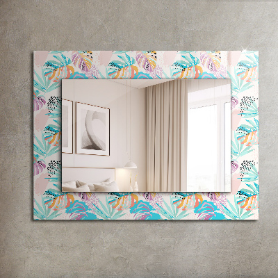 Oglinda perete decorativa Valuri abstracte colorate