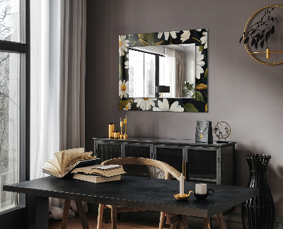 Oglinda cu decor Ceață Margherita bianca
