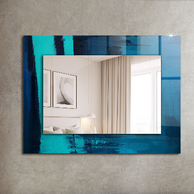 Oglinda perete decorativa Astrata artă albastră