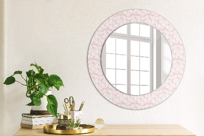 Decor oglinda rotunda Petale de flori