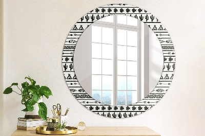 Decor oglinda rotunda Boho minimalist