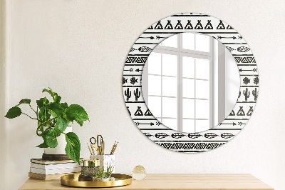 Decor oglinda rotunda Boho minimalist