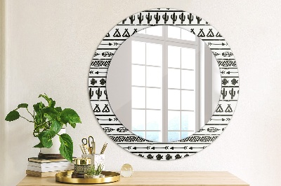 Decor oglinda rotunda Boho minimalist