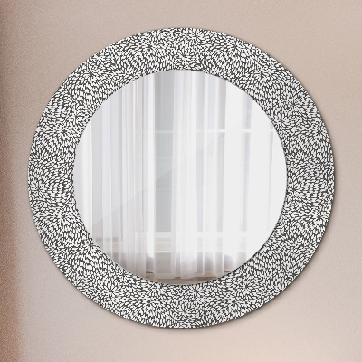 Decor oglinda rotunda Model floral