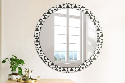 Oglinda rotunda cu rama imprimata Triunghiuri de geometrie