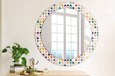 Decor oglinda rotunda Seamless multi -colored