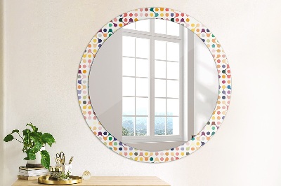 Decor oglinda rotunda Seamless multi -colored