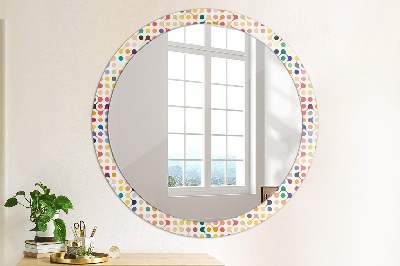 Decor oglinda rotunda Seamless multi -colored