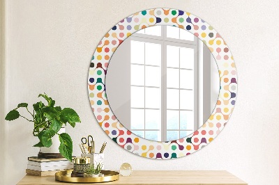 Decor oglinda rotunda Seamless multi -colored