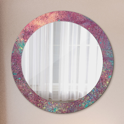 Decor oglinda rotunda Festivalul culorilor
