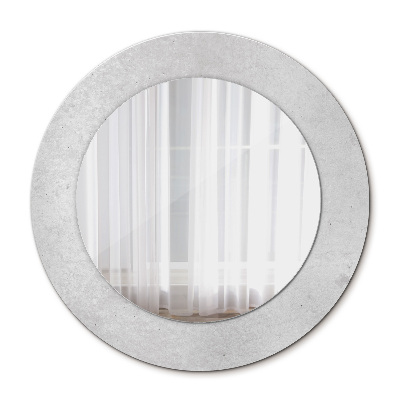 Decor oglinda rotunda Textura concretă