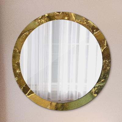 Decor oglinda rotunda Vortice metalice