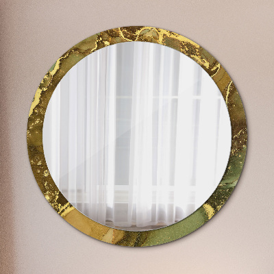 Decor oglinda rotunda Vortice metalice