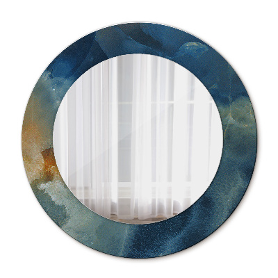 Decor oglinda rotunda Marmură onyx