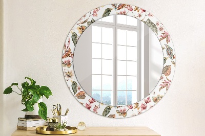 Decor oglinda rotunda Flori de epocă