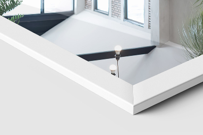 Oglindă de podea cu ramă albă 36x156 cm