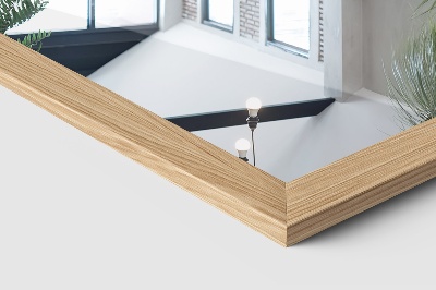 Espejo de pie con marco color roble 36x156 cm