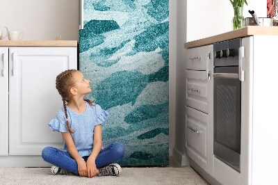 magnet decorativ pentru frigider Albastru abstract