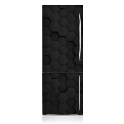 magnet pentru frigider Model hexagonal negru