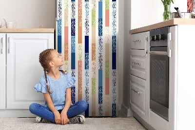 magnet decorativ pentru frigider Dungi colorate