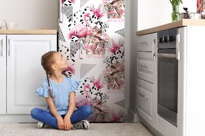 magnet decorativ pentru frigider Flamingos