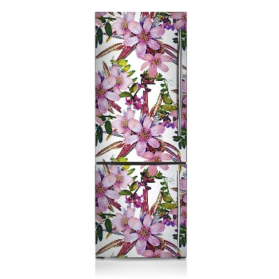 magnet decorativ pentru frigider Flori roz