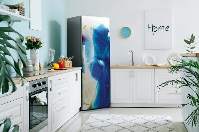 capac decorativ pentru frigider Locuri albastre