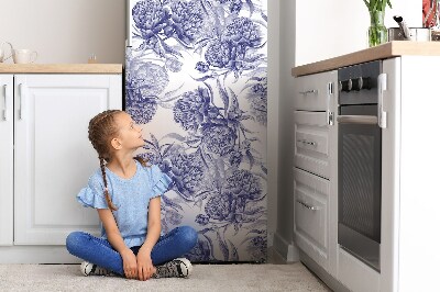 capac decorativ pentru frigider Bujori purpurii