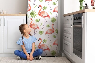 capac decorativ pentru frigider Flamingos