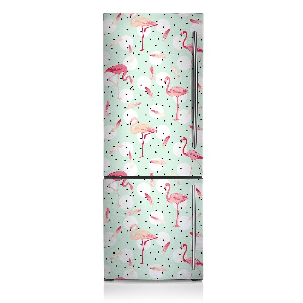 capac decorativ pentru frigider Flamingos