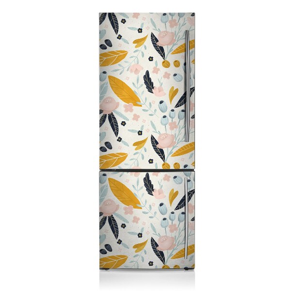 capac decorativ pentru frigider Frunze pastelate