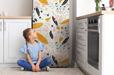 capac decorativ pentru frigider Frunze pastelate