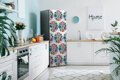 capac decorativ pentru frigider Flori într-un stil floral