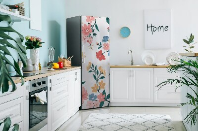 capac decorativ pentru frigider Flori colorate
