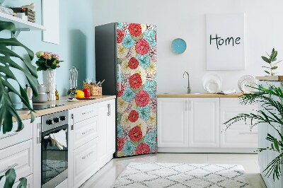 capac decorativ pentru frigider Model floral