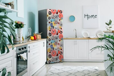 capac decorativ pentru frigider Model floral