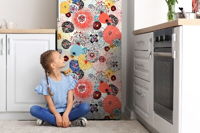 capac decorativ pentru frigider Model floral