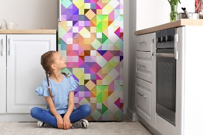 capac decorativ pentru frigider Mozaic colorat