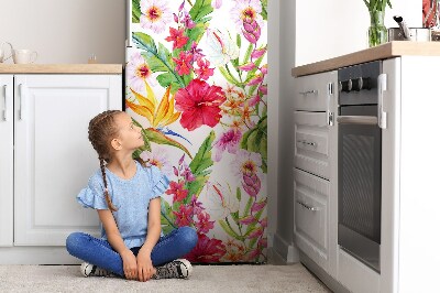 magnet decorativ pentru frigider Hibiscus exotic