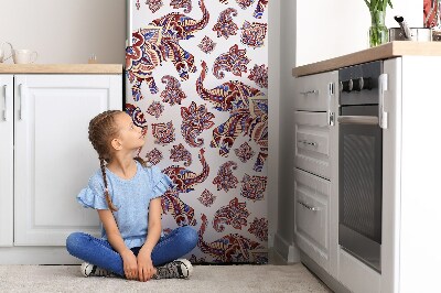 magnet decorativ pentru frigider Model de elefant paisley