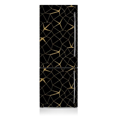 magnet decorativ pentru frigider Mozaic de aur și negru