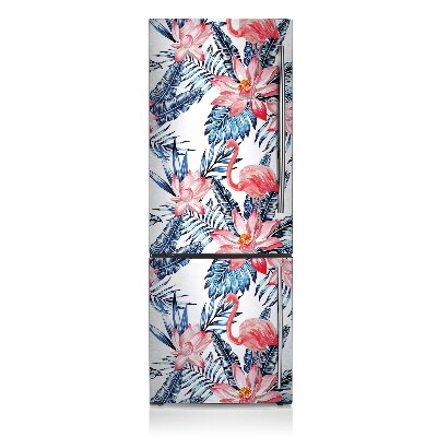 capac decorativ pentru frigider Flamingo pictat