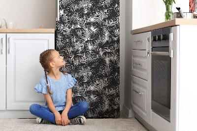 magnet decorativ pentru frigider Mana neagra