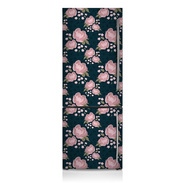 capac decorativ pentru frigider Flori roz