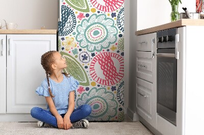 magnet decorativ pentru frigider Flori colorate