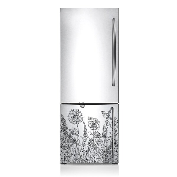 magnet decorativ pentru frigider Schiță de flori