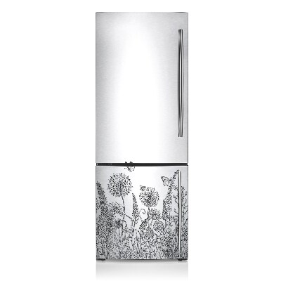 magnet decorativ pentru frigider Schiță de flori