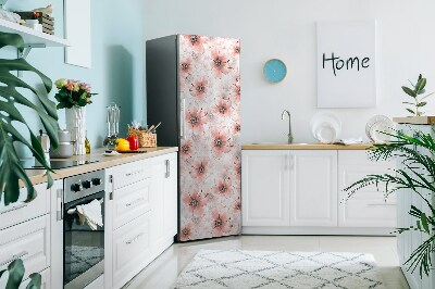 capac decorativ pentru frigider Flori portocalii