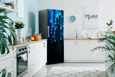 capac decorativ pentru frigider Bucăți albastre
